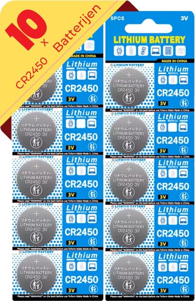 Maxenza CR2450 Lithium Batterijen - 10 Stuks - CR2450 Lithium 3v batterij - CR 2450 - CR2450 Batterij