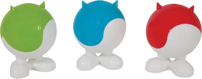 JW Mixed Cuz Ying Yang - Hondenspeeltje - Rubber/Nylon - Meerkleurig - ø 7,6 cm