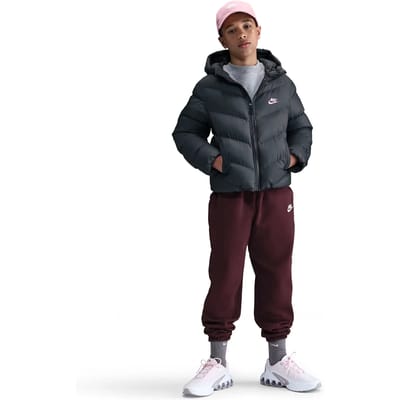 Nike Sportswear Jassen Kinder - Zwart - Maat 158 - 170 CM - Katoen Jersey