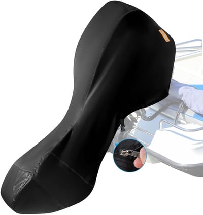 Volledige Buitenboordmotor Bescherming, Waterdichte Motorhoes van 420D Oxford, Met Reflecterende Strepen en Verstelbare Touwtjes voor 100-150 PK Motoren