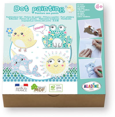 Aladine Dot Painting Set - Kawaii schilderen voor kinderen.