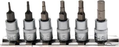 BGS - Inbus doppen set 1/4 aansluiting  -  6 delig - 1.5 - 2 - 2.5 - 3.5 - 4 en 6 mm - BGS 5151