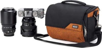 Schoudertas Camera - Fototas Sling - Camera Beschermen - Verstelbare Verdelers - 20 liter - Oranje