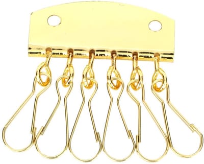 Dailygoods- Sleutelhanger 6 Haken - Sleutelhouder - DIY Sleutelbehuizing - Roestbestendig - Hoogwaardig Materiaal - Lange Levensduur