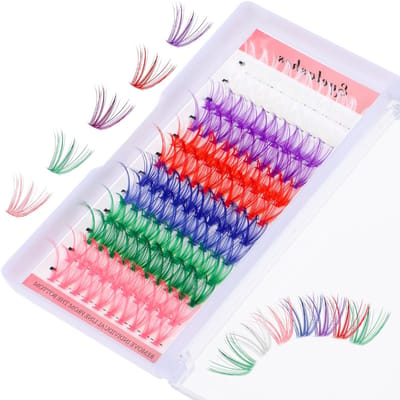 Dailygoods- Wimperextensies 120 stuks - 14 mm/16 mm - Valse Wimpers - Clusterwimpers - Doe-het-zelf Wimperverlenging - Synthetische Vezels