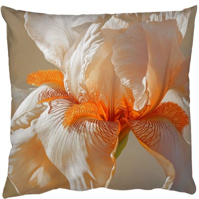 Sierkussens - Kussentjes Woonkamer - 50x50 cm - Close up - Oranje - Iris