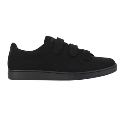 Lonsdale Heren Leyton Drievoudige Band Platte Sneakers (Zwart)