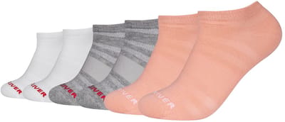 s.Oliver unisex sneakersokken, urban sport sneakers, 6-pack, gekamd katoen, mesh ventilatie, ondersteuning van de voetboog, sportsokken, sokken voor dagelijks gebruik