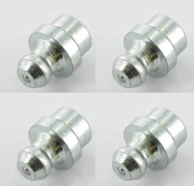Set van 4 Stalen Smeernippels M8 180 Graden voor Diverse Voertuigen