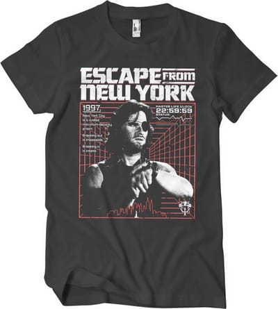 Escape From New York Heren Tshirt -S- Escape From N.Y. 1997 Zwart