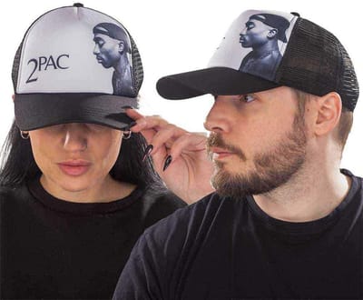 Baseball Cap met Profielfoto in Zwart voor Unisex