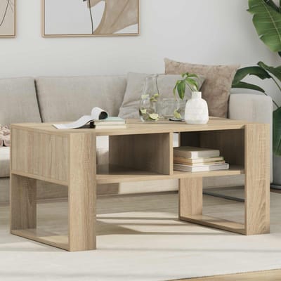 vidaXL - Salontafel - Sonoma - Eik - 92 - x - 53 - x - 45 - cm - Bewerkt - hout