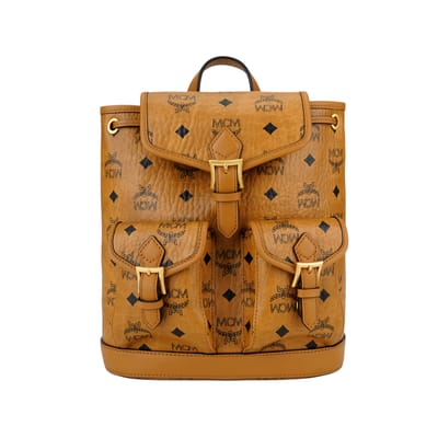 MCM Aren Mini Rugzak Dames Rugzakken Goud Bruin MWKFATA02CO001 Basic Set (Bag+Dust Bag)