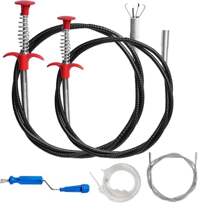 4x Flexibele Grijper voor Verstoppingen - Rioolontstopper met Klauw - 60cm tot 160cm