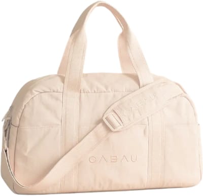 Cabau - Bloom Bag - Sporttas voor Vrouwen - Beige - 37,5 Liter - 5 Vakken + 2 Ritsvakken - Gym & Weekendtas - 50x27x20 cm