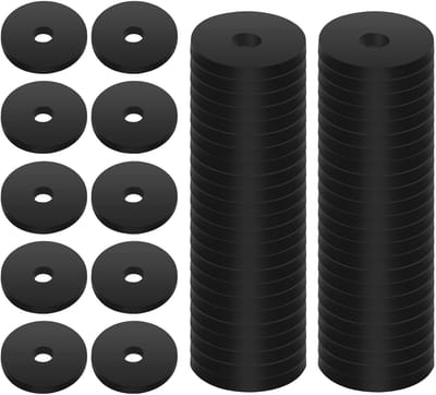 50 Stuks Sluitringen 1 OD x 1/4 ID x 1/8 Dikte Rubber Platte Wasmachine Kit Heavy Duty Slijtvaste Washer voor Bouten Spacers Slang