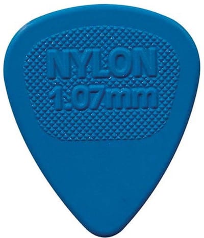 Dunlop 443-R-107 Nylon Plectra Voor Elektrische Gitaar Midi Serie Blauw 1.07 Mm 72 Stuks