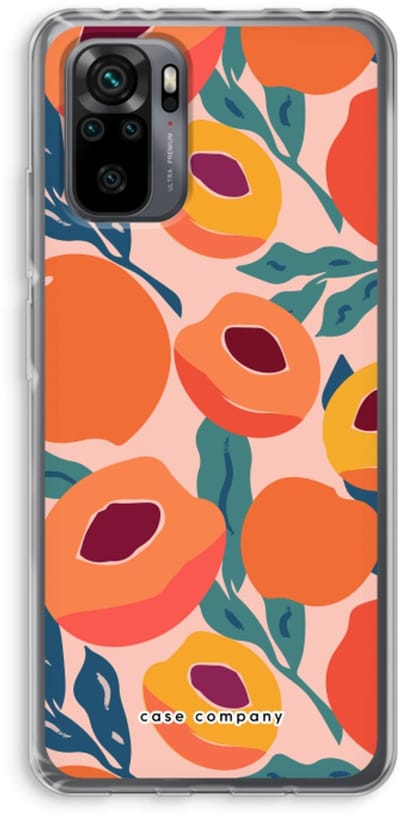 Case Company® - Hoesje geschikt voor Xiaomi Redmi Note 10 Pro hoesje - Perzik - Soft Cover Telefoonhoesje - Bescherming aan alle Kanten en Schermrand