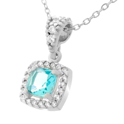 Orphelia ZH-7199/TO - CHAIN WITH PENDANT PRINCESS - 925 silver - cubic zirkonia - 45 cm
