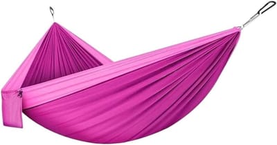 Outdoor Hangmat - Draagbare Schommel - Ontspannen Buiten - Huidvriendelijke Parachutestof - 260x140 cm - Kleur D