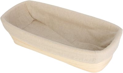 Broodvorm - Rijsmand rotan - Brood bakken - Ovaal patroon - 305 cm - Naturel