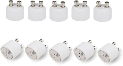 Lampfitting Adapter - GU10 naar MR16 - Verlichting Aanpassen - 230V naar 230V - 10 Stuks - Wit