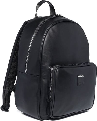 REPLAY Laptop rugzak Rugzak met laptopvak Men's Backpack Black Zwart