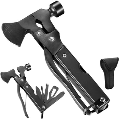 ApexArte® Opvouwbare Bijl - Survival Tool Kit - Zwart