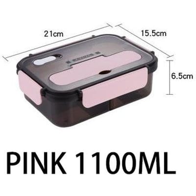Transparante Lunchbox Voor Kinderen Voedselopbergcontainer Met Deksel Lekvrij Magnetron Voedselwarmer Snacks Bento Box Japanse Stijl