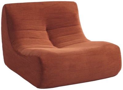 sweeek - Ribfluwele fauteuil 1 zitplaats - meerdere kleuren - sokol