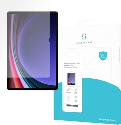 Just in Case screenprotector geschikt voor Samsung Galaxy Tab S10 Plus / Tab S9 FE Plus / Tab S9 Plus - Screenprotector Tablet Glas