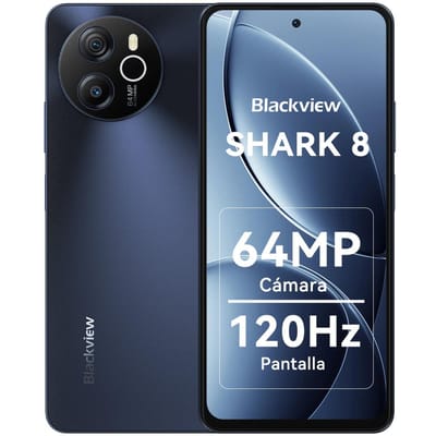 Smartphone Blackview SHARK 8 Reconditionné Android13 G99 Téléphone Mobile 6.78'' 120Hz Écran 2.4K 16GB 256GB 64MP Téléphone Cellulaire 8+256 gris