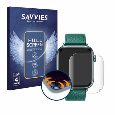Savvies - Screenprotector voor Honor Watch 5 - Folie Beschermfolie transparant volledig dekking 4 Stuks