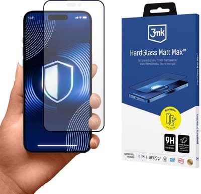 Mat gehard glas voor Apple iPhone 14 Pro Max - 3mk HardGlass Matt Max