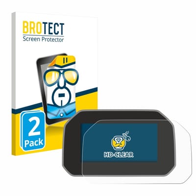 BROTECT - Screenprotector voor BMW R 1250 GS Adventure Connectivity TFT 6.5" - Folie Beschermfolie transparant 2 Stuks