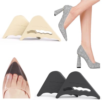 Daity Herbruikbare teenkussentjes - verstelbare teenpluggen voor hoge hakken - platte schoenen en sneakers voor heren en dames (2 paar)