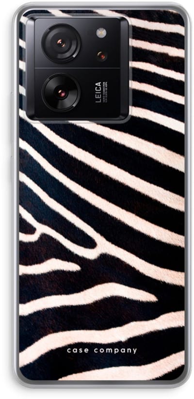 Case Company® - Hoesje geschikt voor Xiaomi 13T Pro hoesje - Zebra - Soft Cover Telefoonhoesje - Bescherming aan alle Kanten en Schermrand