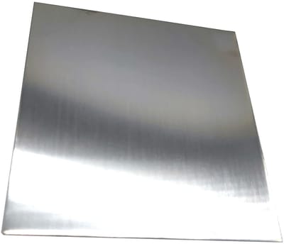 Vierkante Roestvrijstaal Plaat - Metaalplaat Metaal - Bouw Constructie - Roestvrij Staal 304 - 200x200x3mm - Zilverkleurig