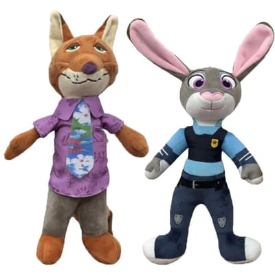 Zootopia 2 Anime Pluche Speelgoed Konijn Judy Hopps Pop Vos Nick Wilde Pop Pluche Zachte Pop Kinder Verjaardagscadeau Nieuwste Jaar Cadeau