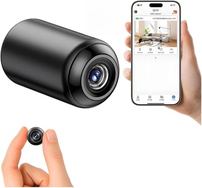Draadloze Mini Camera - Beveiligingscamera Wifi - Thuis Bewaken - 5MP Ultra HD - Nachtzicht - Wit