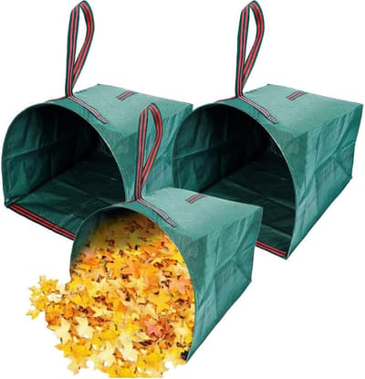 Tuinzakken 3 Pack - Afvalzakken Tuin - Opruimen Tuinafval - Herbruikbaar Stevig Materiaal - 40 Gallons Capaciteit - Groen