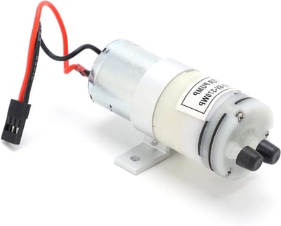 RC Boats Engine ESC Accessories, RC Boat 370 Water Cooling Pump Aluminum Alloy with Switch for RC Boats