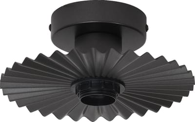 LEDVANCE Decor Plissee Ceiling E27 Donkergrijs