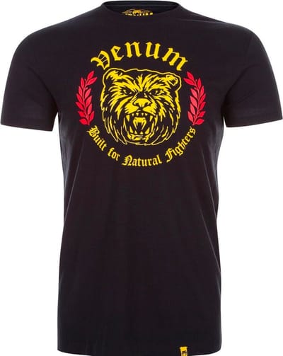 Venum Natural Fighter Bear T-shirt Katoen Zwart - XL