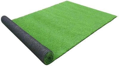 Kunstgras grasmat - Synthetisch gazon tapijt - Binnen buiten gebruik - Onderhoudsarm UV-bestendig - 05 x 1 meter - Groen