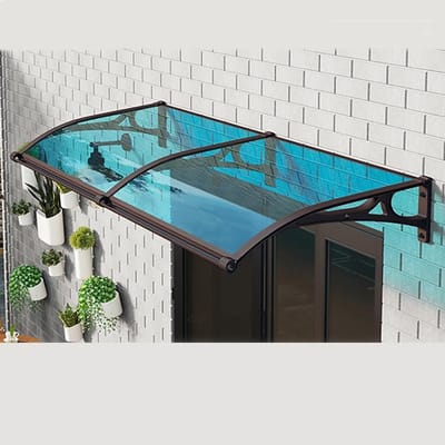 Waterdichte Luifel - Buitenluifel Deur - Bescherming Buiten - UV Bestendig - 100 x 120 cm - Transparant