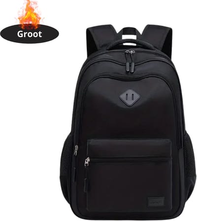 Livano Rugzak - Dames - Heren - Meisje - Jongens - Backpack - Schooltas - Laptoptas - Zwart - Groot Model