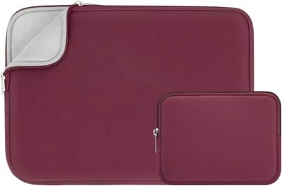 15 inch Laptop Sleeve en Accessoires Tas voor MacBook Pro A1707 A1990 - Bescherming, Draagbaar en Stijlvol (Rood, Update Versie)