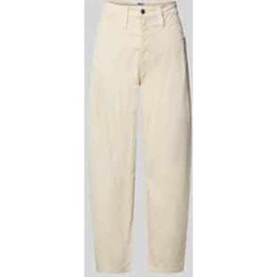 straight fit BROEK met Ritssluitingdetail Model 'Bora'