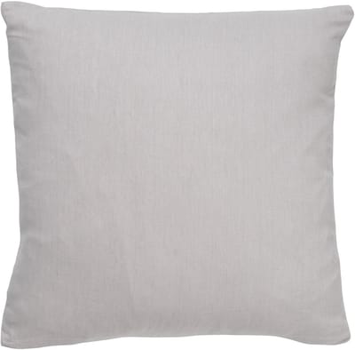 Dutch Decor JAMES - Kussenhoes 45x45 cm - duurzaam katoen - effen kleur - Micro Chip - lichtgrijs - met rits - zonder binnenkussen
